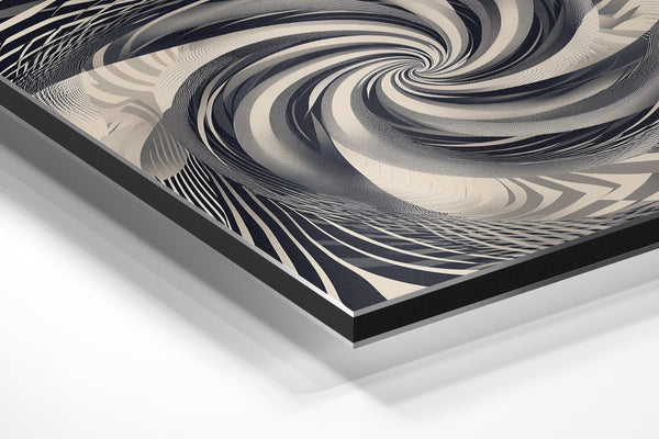 Monochrome Spiral Vortex