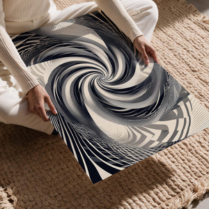 Monochrome Spiral Vortex