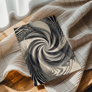 Monochrome Spiral Vortex