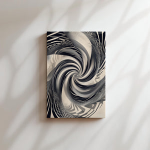 Monochrome Spiral Vortex