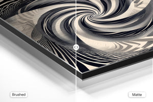 Monochrome Spiral Vortex