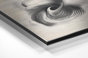 Monochrome Vortex Swirl