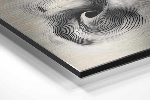 Monochrome Vortex Swirl