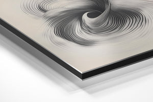 Monochrome Vortex Swirl