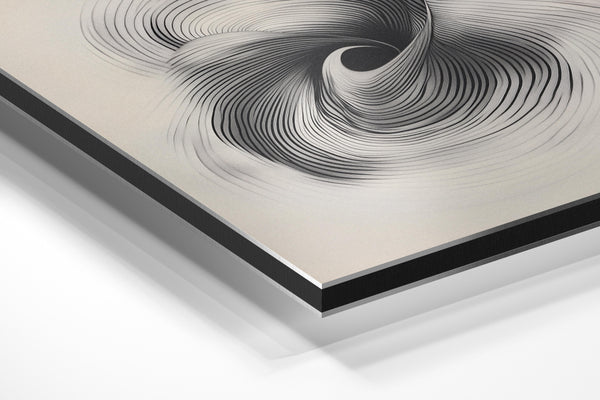 Monochrome Vortex Swirl