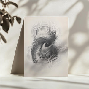 Monochrome Vortex Swirl