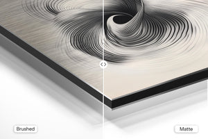 Monochrome Vortex Swirl