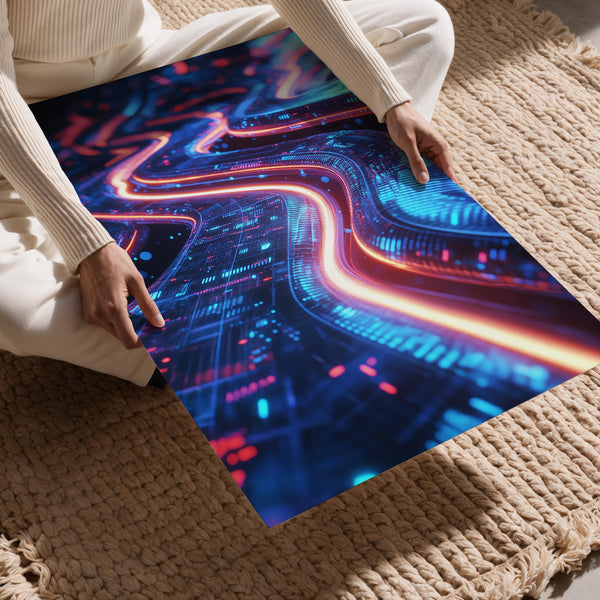 Neon Futuristic Pathways