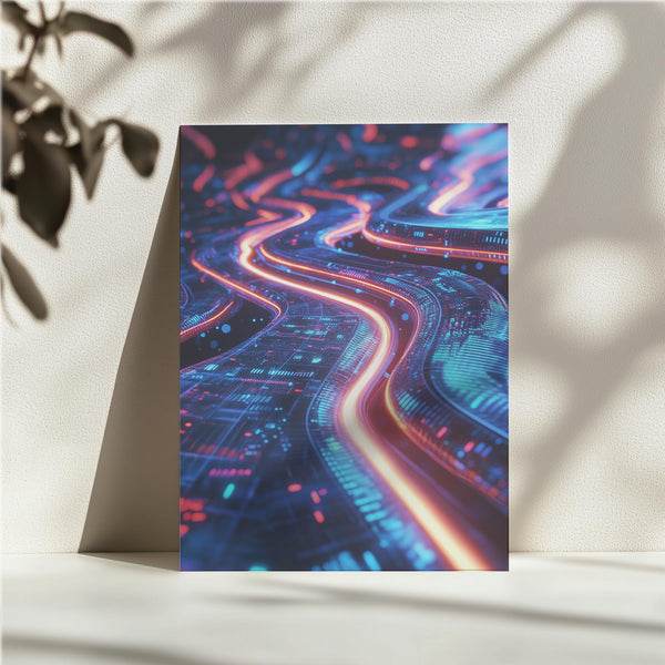 Neon Futuristic Pathways