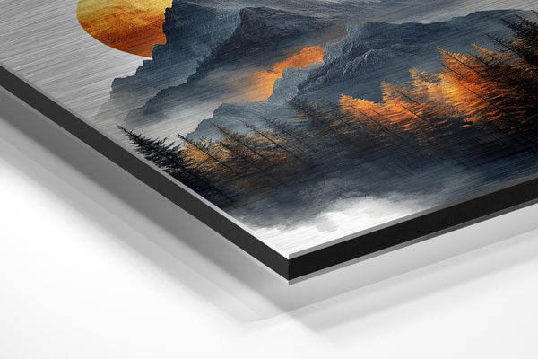 Fiery Mountain Sunset