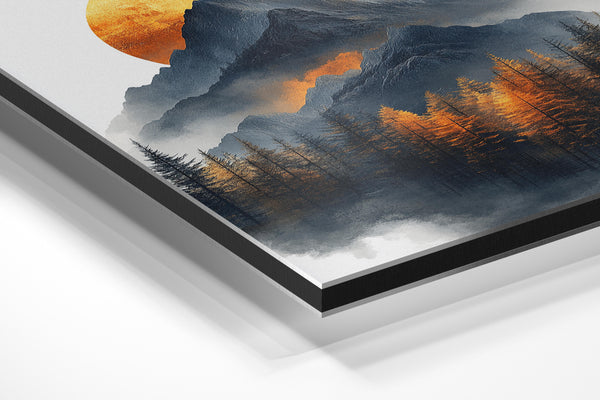 Fiery Mountain Sunset