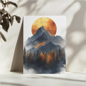 Fiery Mountain Sunset