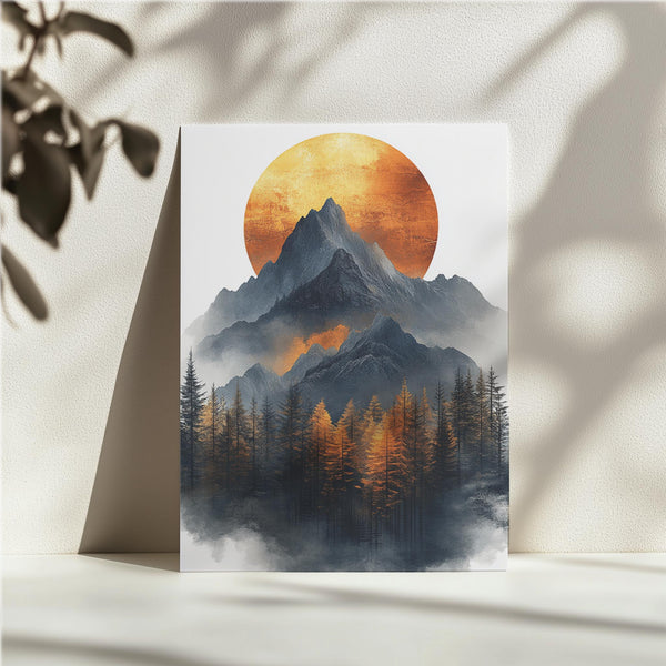 Fiery Mountain Sunset