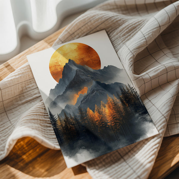 Fiery Mountain Sunset