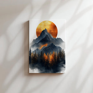 Fiery Mountain Sunset
