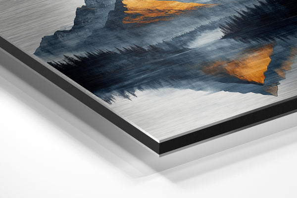 Golden Mountain Reflection