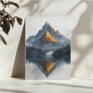 Golden Mountain Reflection