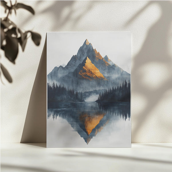 Golden Mountain Reflection