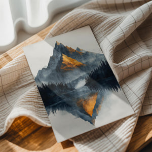 Golden Mountain Reflection