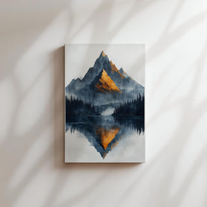 Golden Mountain Reflection