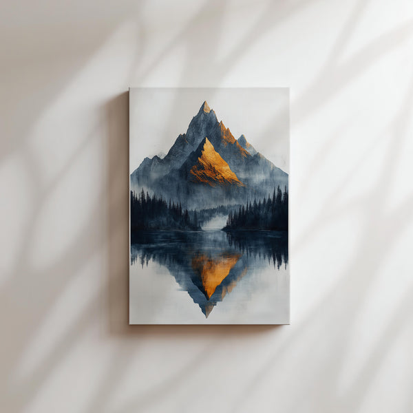 Golden Mountain Reflection