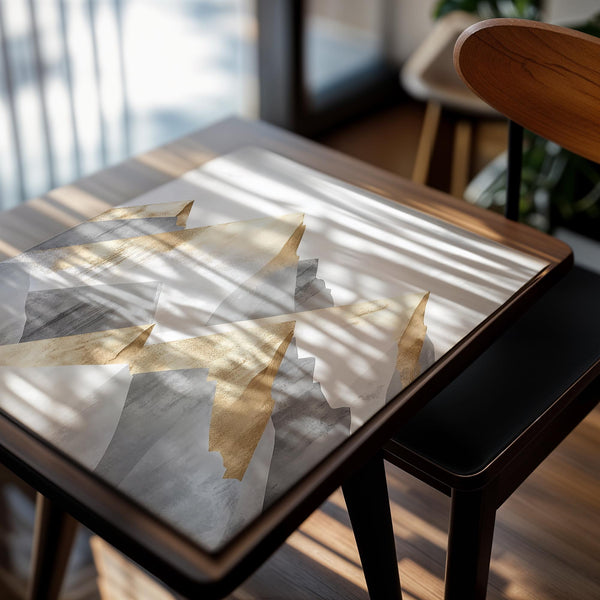 Abstract Golden Mountains