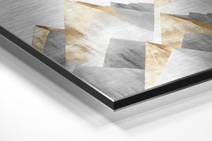 Abstract Golden Mountains