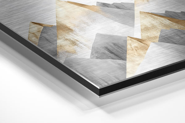 Abstract Golden Mountains