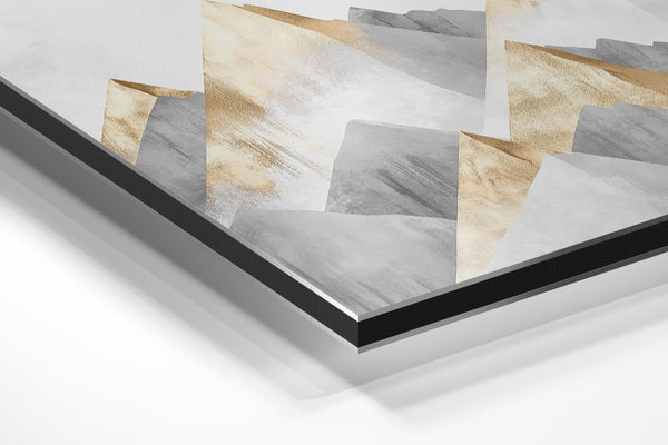 Abstract Golden Mountains