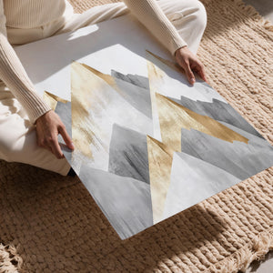 Abstract Golden Mountains