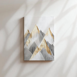 Abstract Golden Mountains