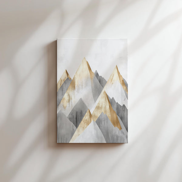 Abstract Golden Mountains