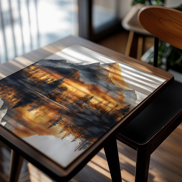 Sunlit Forest Mountain