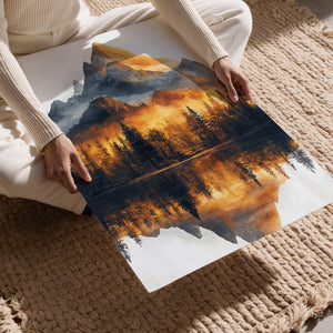 Sunlit Forest Mountain