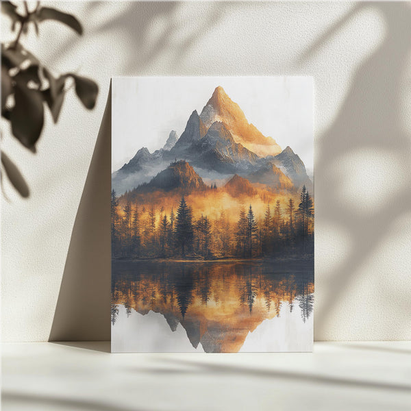 Sunlit Forest Mountain