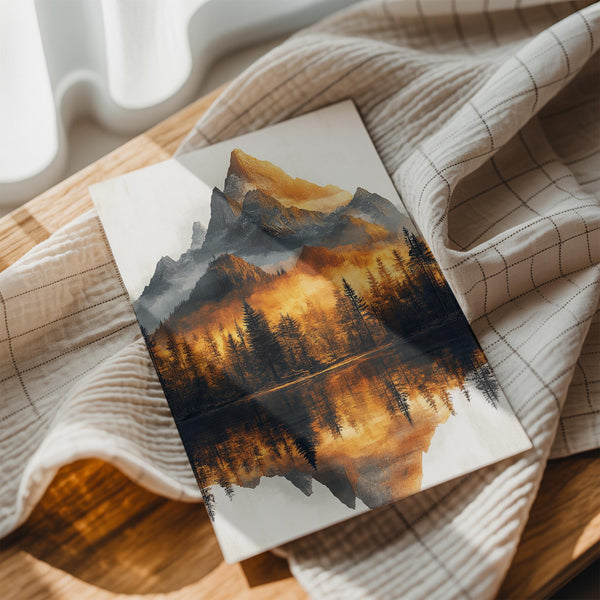 Sunlit Forest Mountain