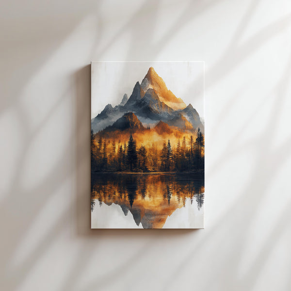 Sunlit Forest Mountain