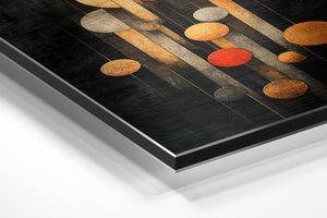 Hanging Golden Spheres