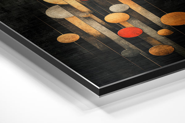 Hanging Golden Spheres