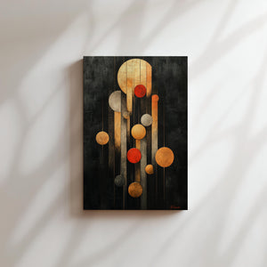 Hanging Golden Spheres