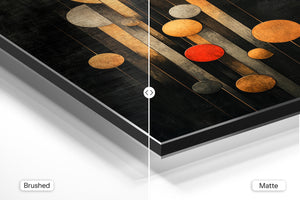 Hanging Golden Spheres