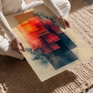 Fiery Abstract Layers