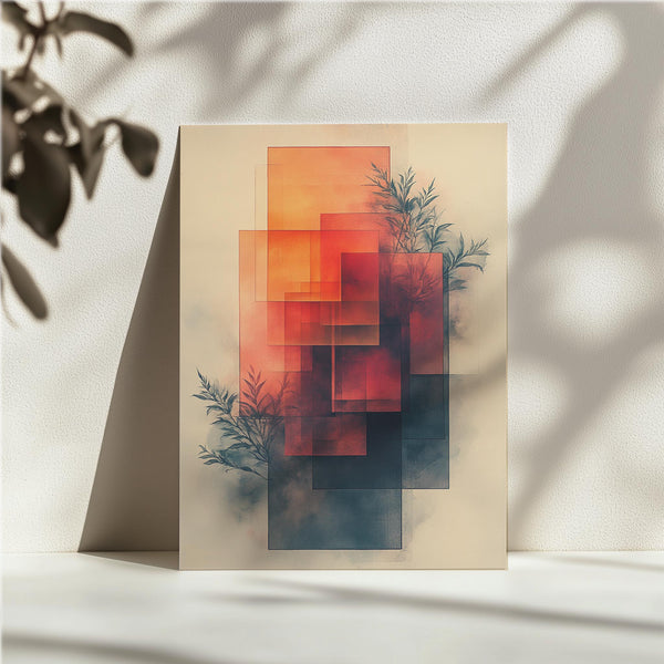 Fiery Abstract Layers