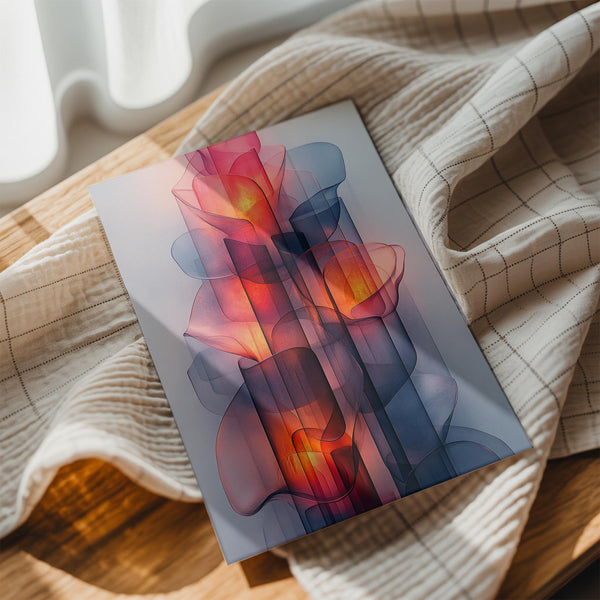 Abstract Flame Blooms