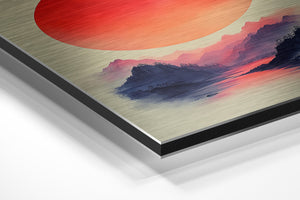 Sunlit Mountain Scape