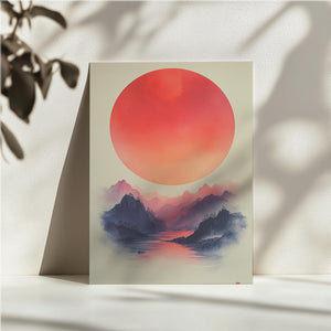 Sunlit Mountain Scape