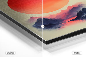 Sunlit Mountain Scape