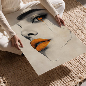 Golden Tear Portrait