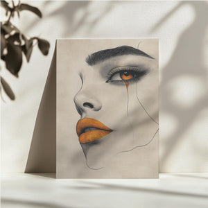 Golden Tear Portrait