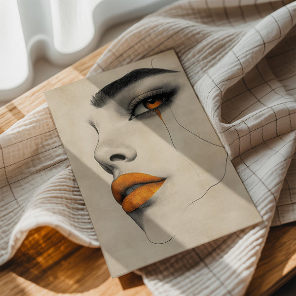 Golden Tear Portrait